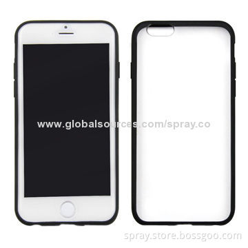 TPU Case for iPhone 6 with Crystal Clear Anti-Scratch Back Plate and Rubber BumperNew
